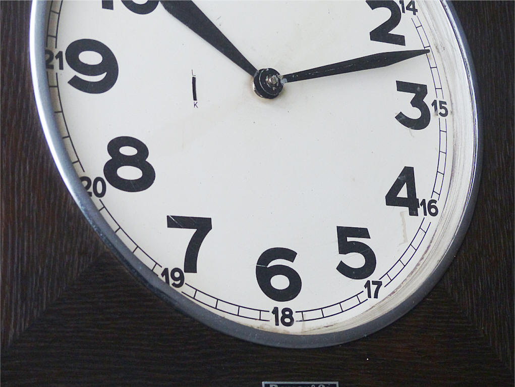 1930 Antique german beautiful JUNDES Bauer & Co. Wall Clock rare wood ...